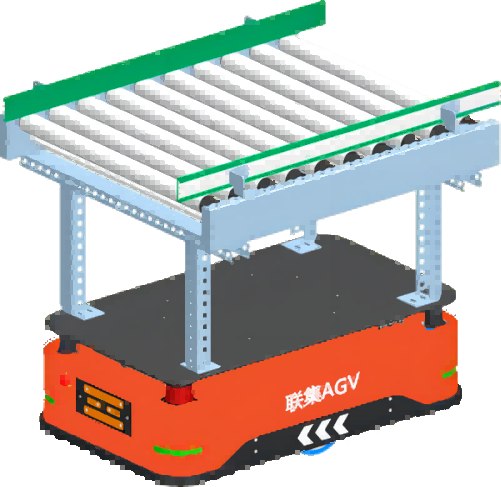 磁（cí）导航滚筒式（shì）AGV小车300KG